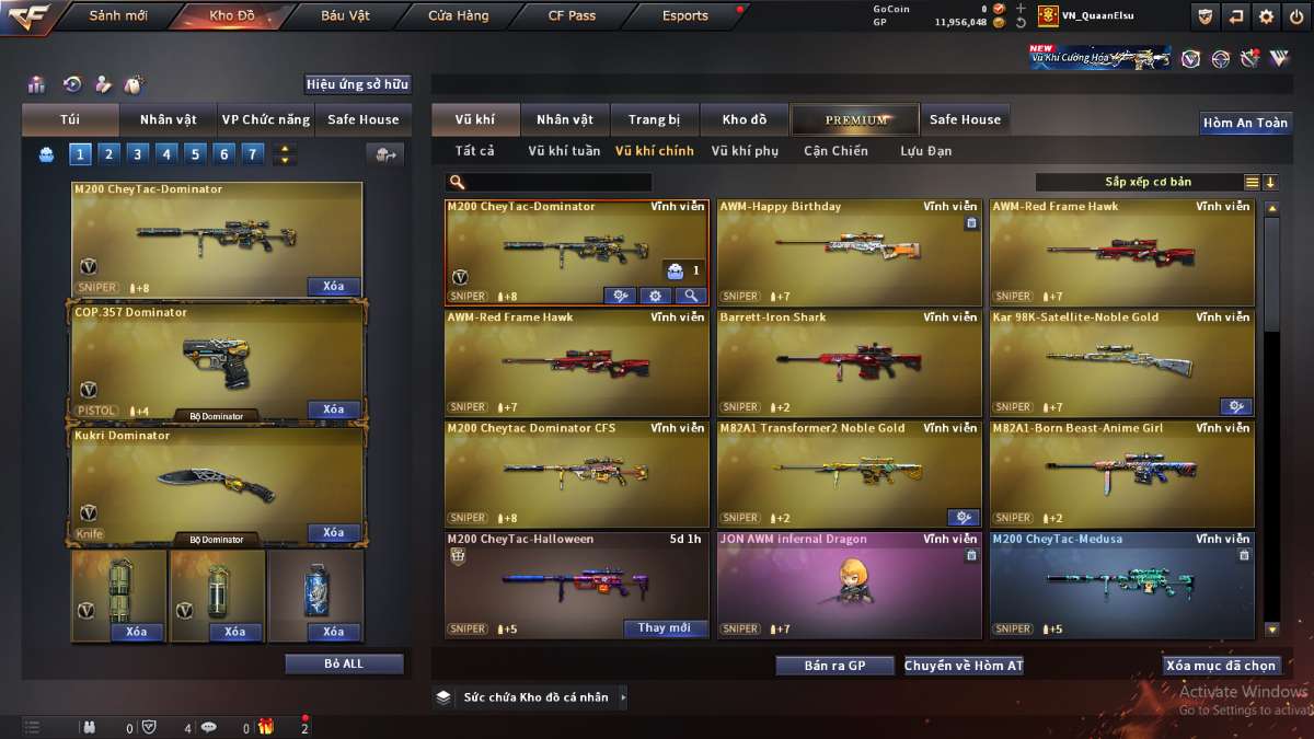 shop acc cf uy tin gia re